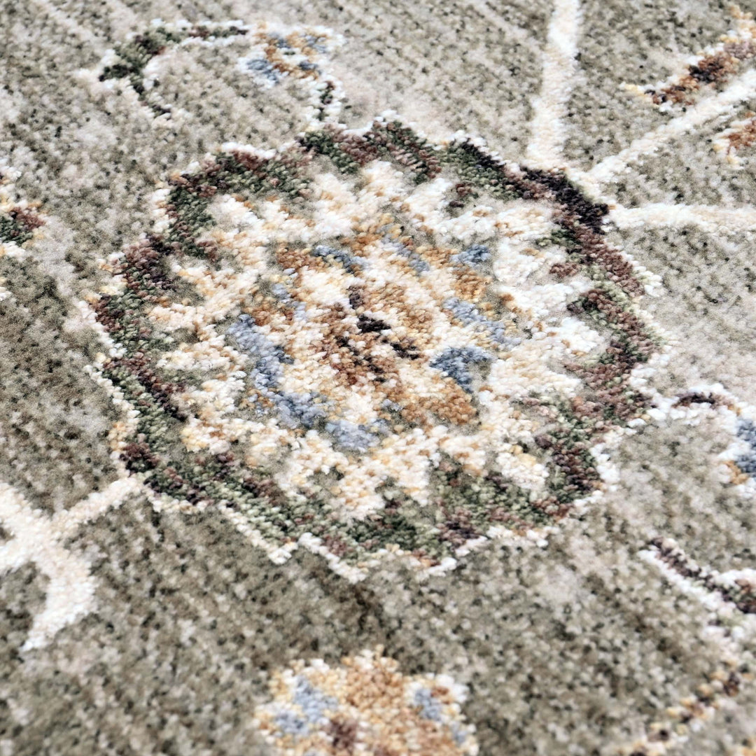 Ziegler Ivory Rust Turkish Rug 5X8 FT