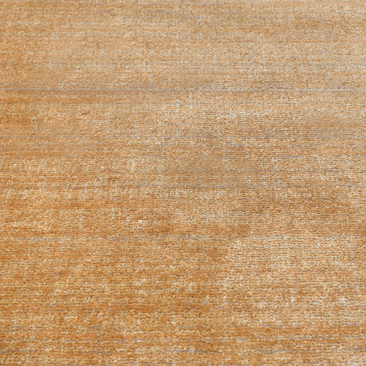 Golden Beige Solid Turkish Rug 4x6 Ft