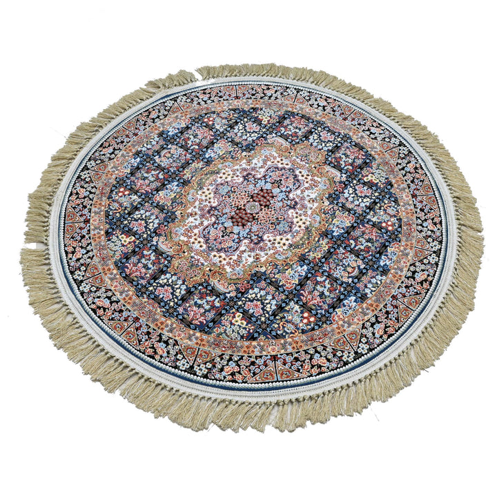 Multi Colour Persian Round Rug 3x3 Ft