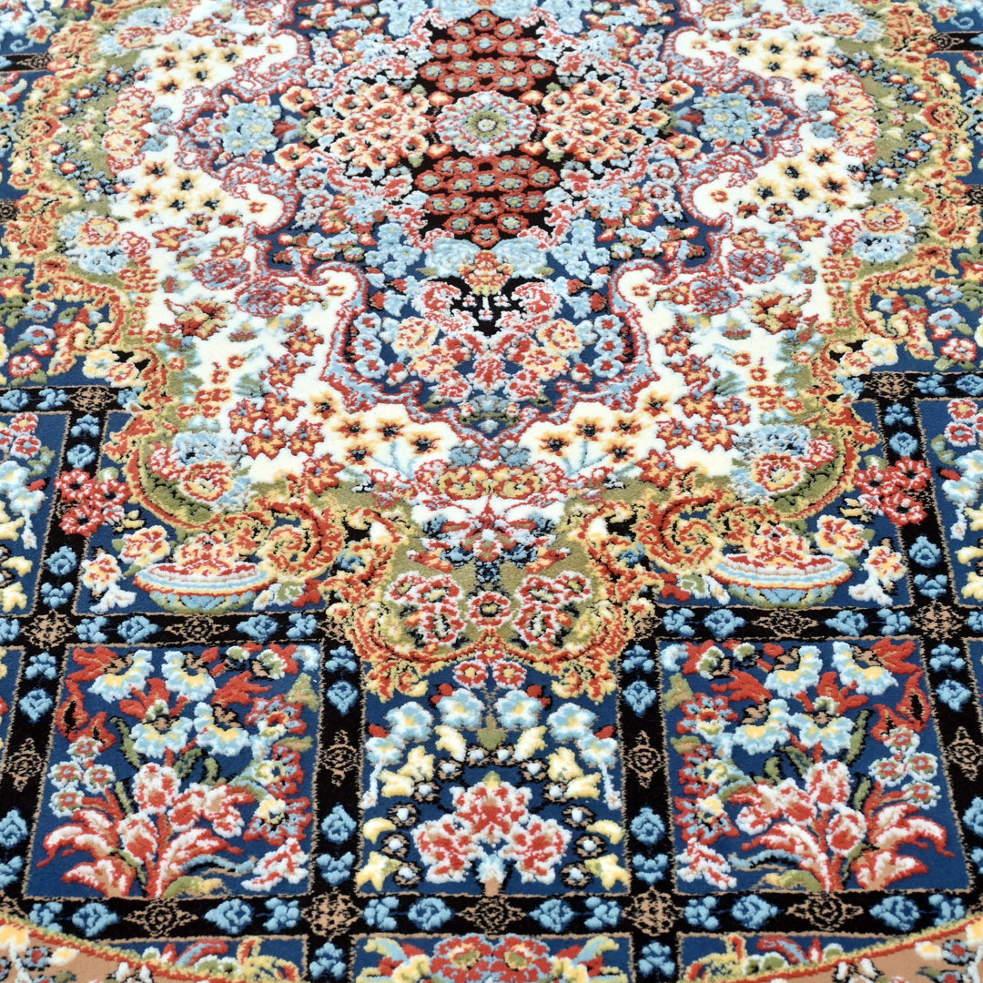 Multi Colour Persian Round Rug 3x3 Ft