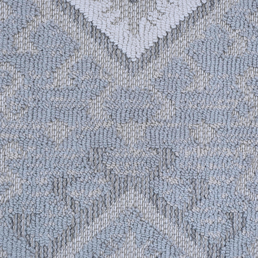 Grey Geometric Turkish Rug 5X8 ft