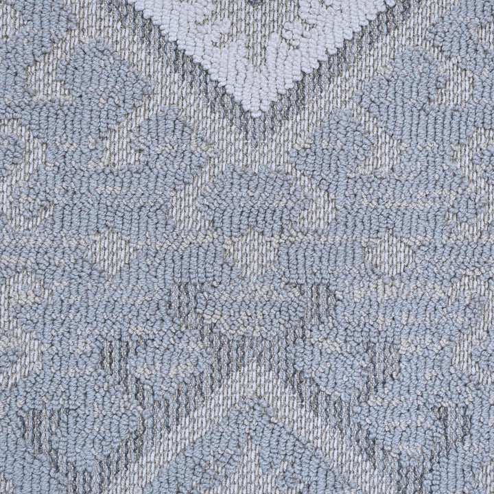 Grey Geometric Turkish Rug 5X8 ft