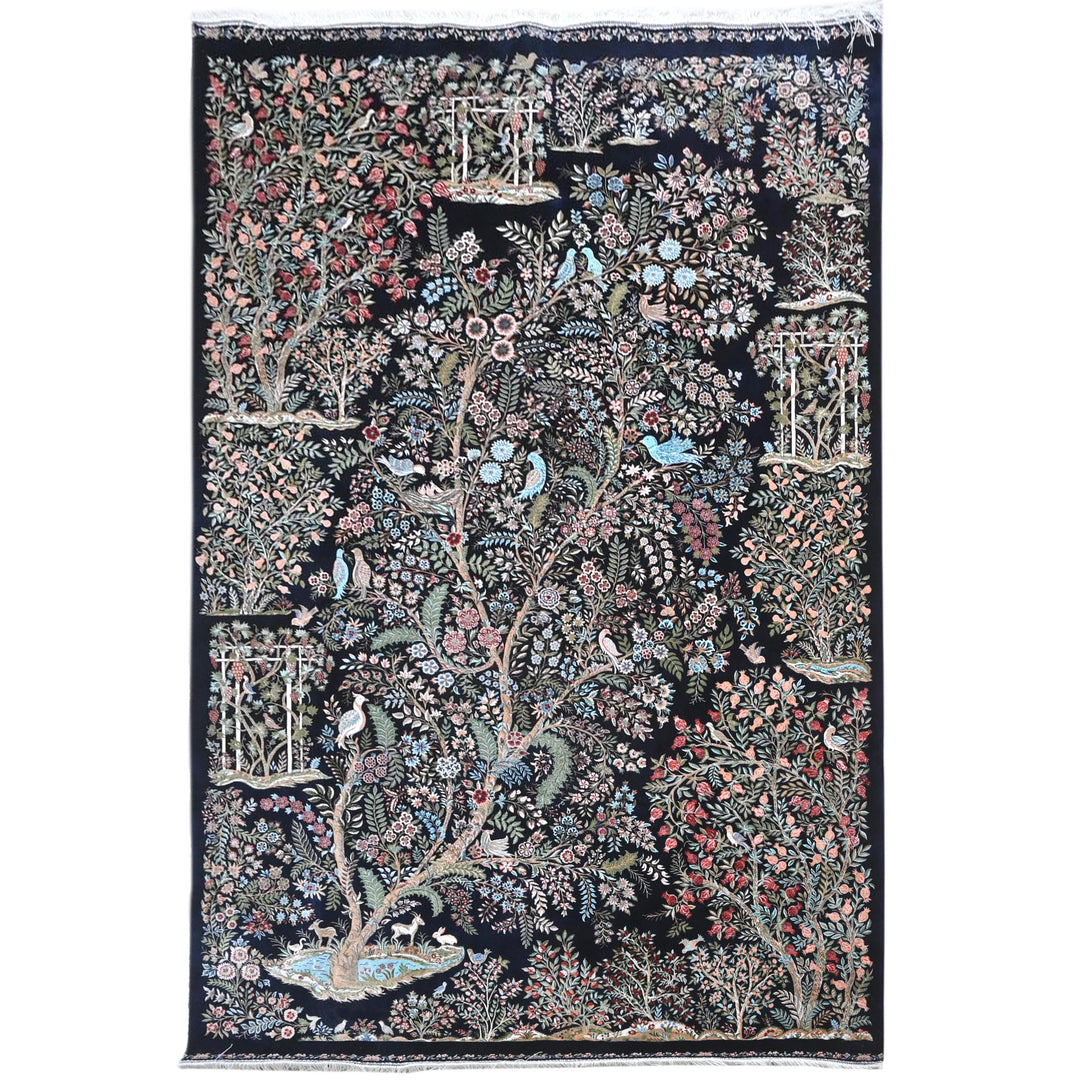 Supreme Fine Persian Silk Rug 5X7 Ft