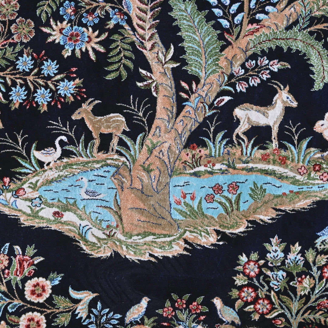 Supreme Fine Persian Silk Rug 5X7 Ft