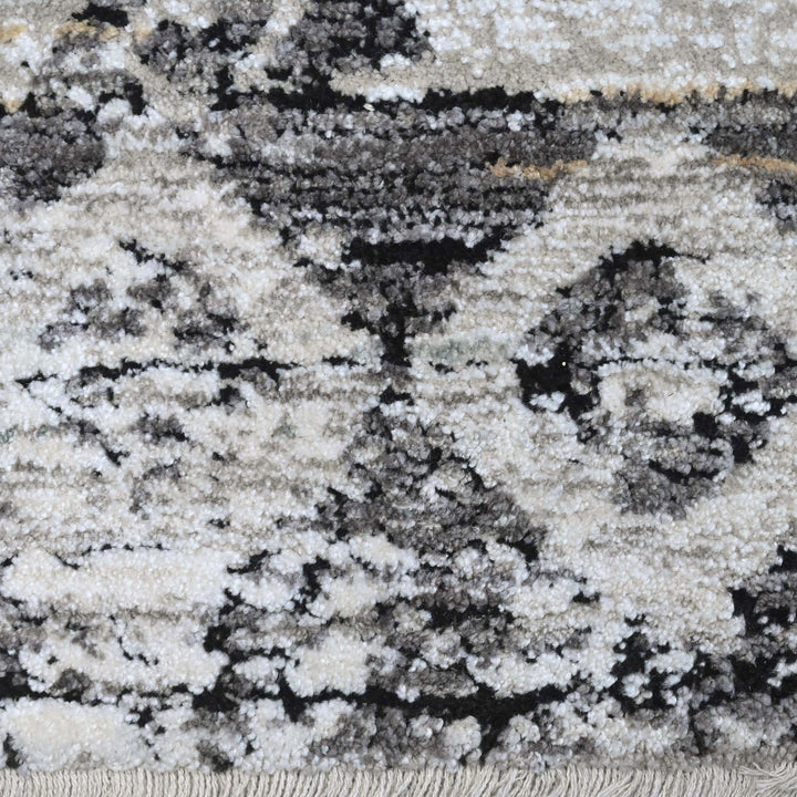 Tribal Diamond Grey Turkish Rug 5X8 FT
