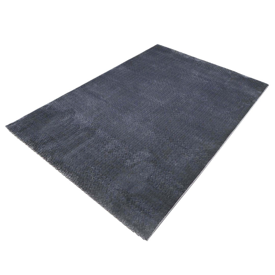 Plain Charcoal Grey Turkish Rug 5X8 FT