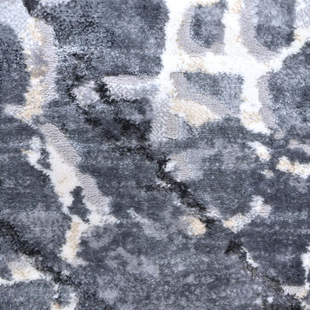 Grey Cracked Turkish Rug 5X8 FT