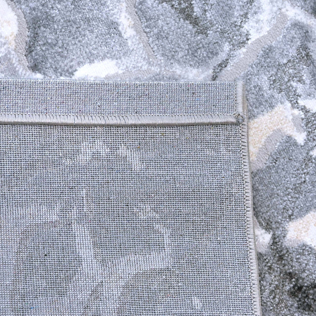 Grey Cracked Turkish Rug 5X8 FT