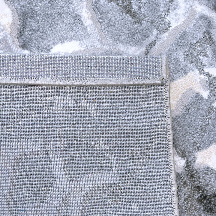 Grey Cracked Turkish Rug 5X8 FT