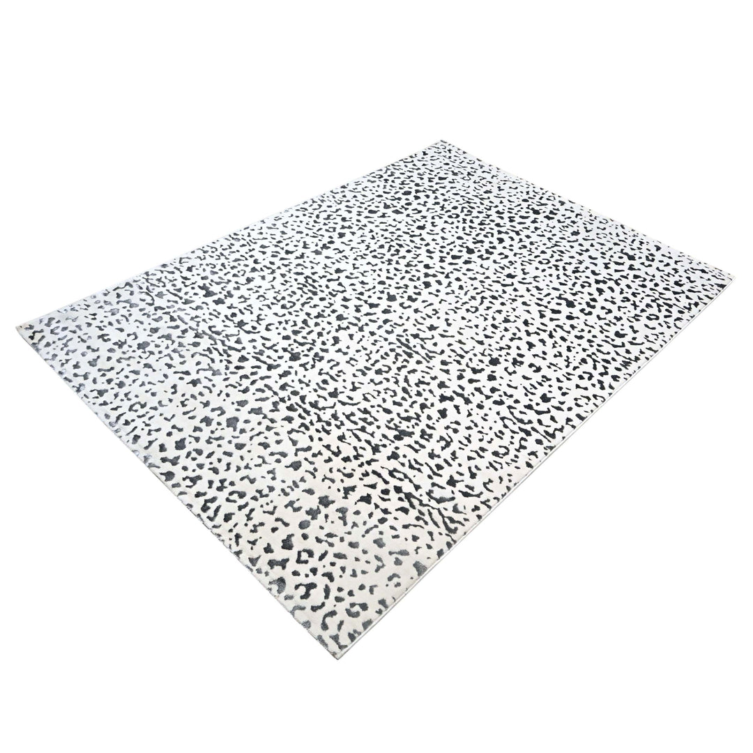 Grey Leopard Spot Turkish Rug 5X8 FT