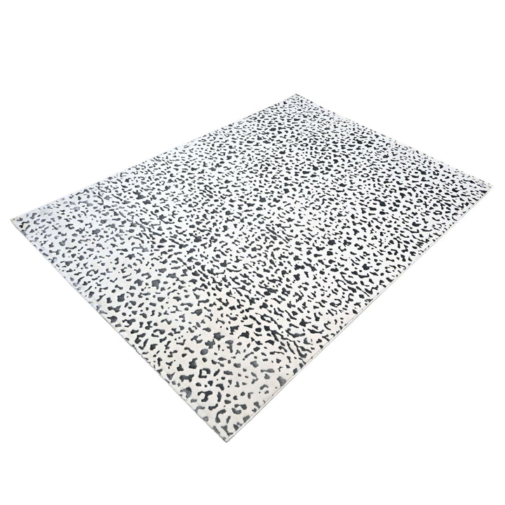 Grey Leopard Spot Turkish Rug 5X8 FT