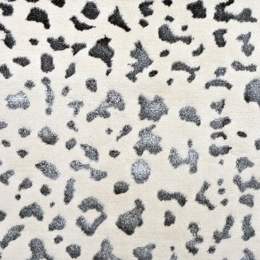 Grey Leopard Spot Turkish Rug 5X8 FT
