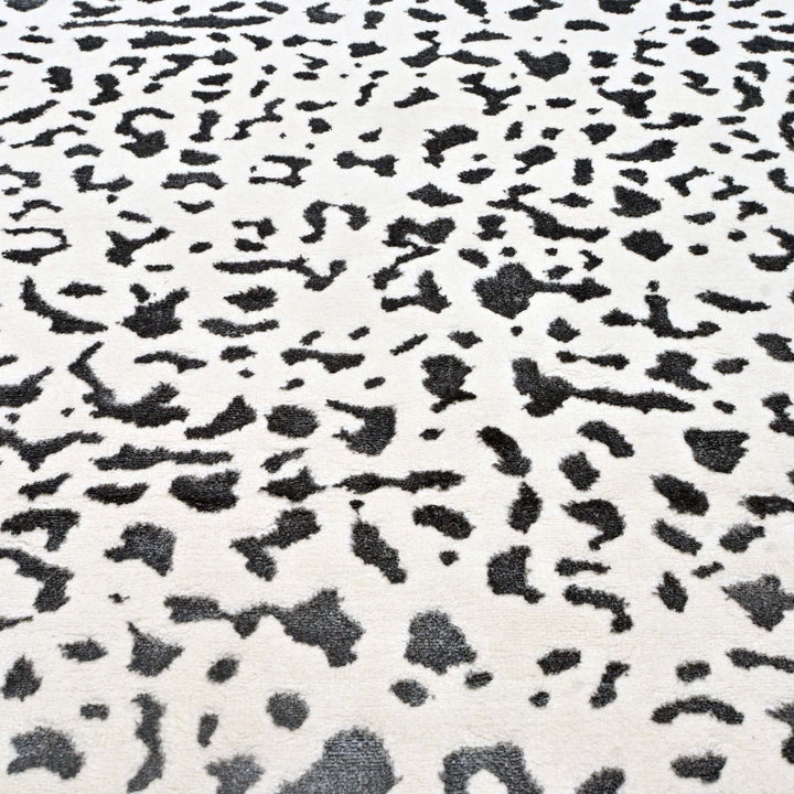 Grey Leopard Spot Turkish Rug 5X8 FT