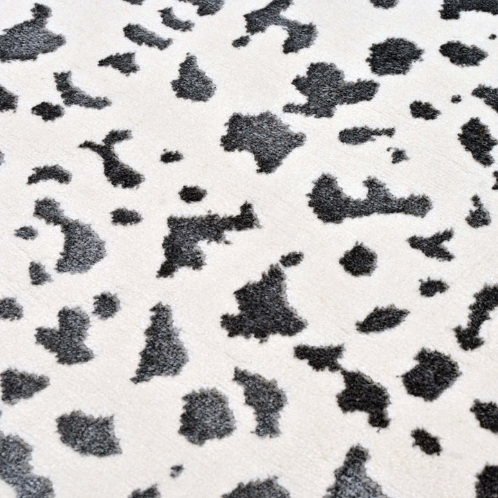 Grey Leopard Spot Turkish Rug 5X8 FT