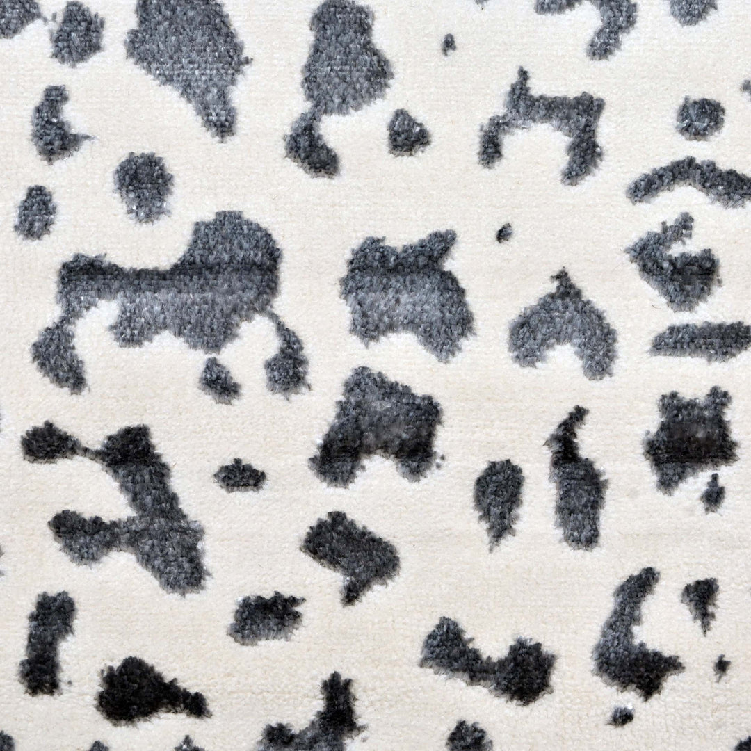 Grey Leopard Spot Turkish Rug 5X8 FT
