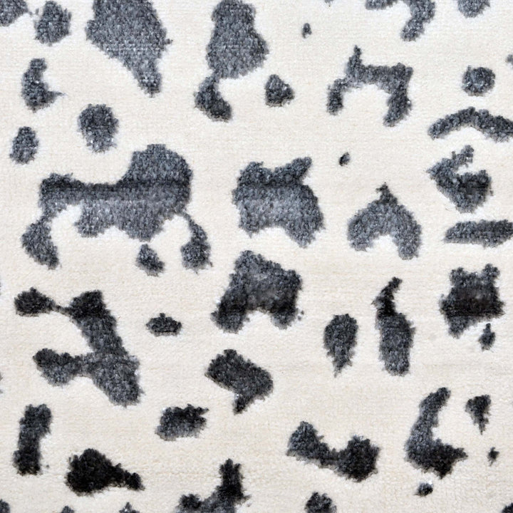 Grey Leopard Spot Turkish Rug 5X8 FT