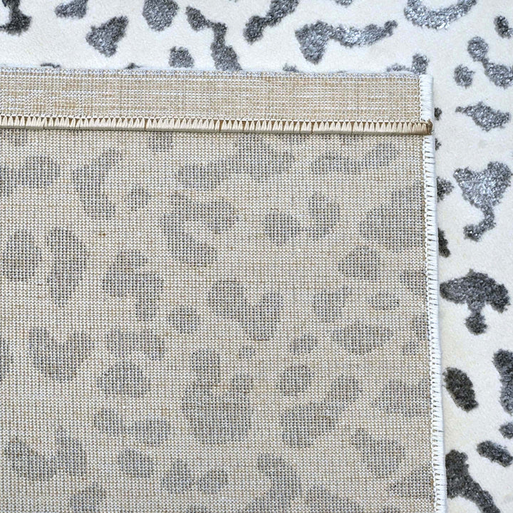 Grey Leopard Spot Turkish Rug 5X8 FT