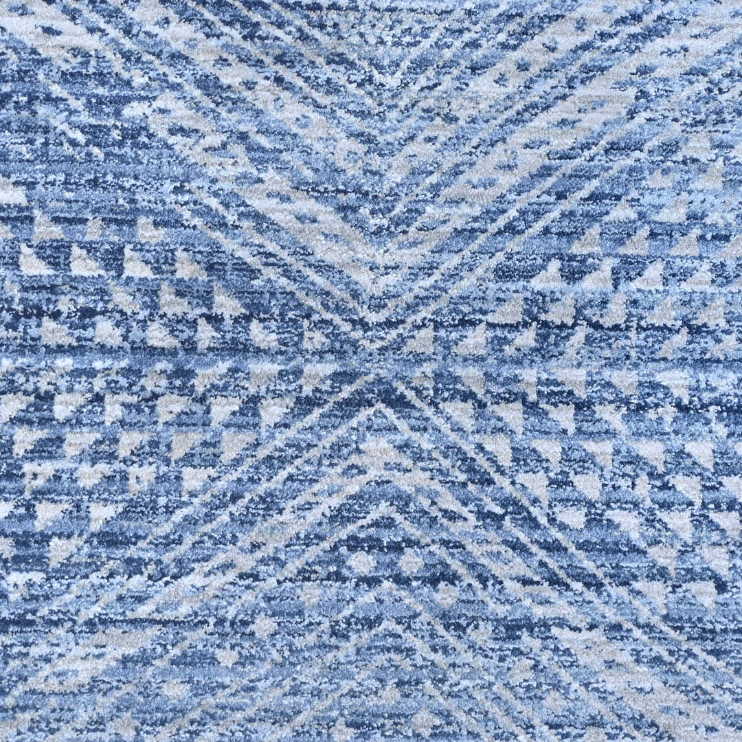 Denim Blue Turkish Rug 5X8 FT
