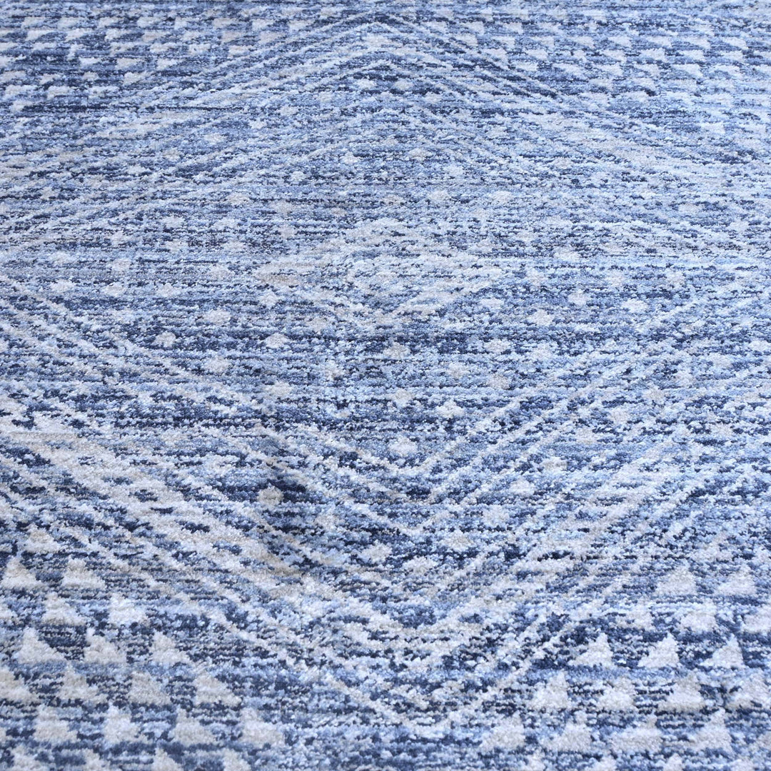 Denim Blue Turkish Rug 5X8 FT