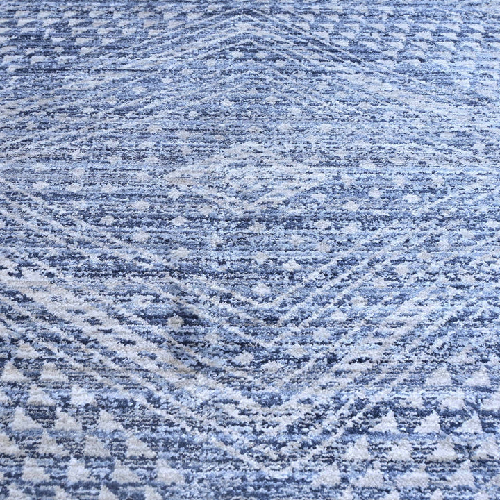 Denim Blue Turkish Rug 5X8 FT