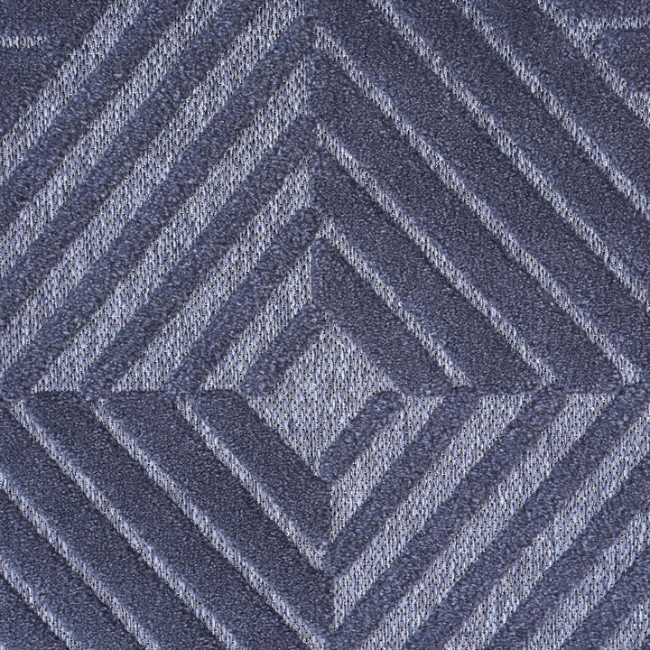 Diamond Geometric Blue Turkish Rug 5X8 FT