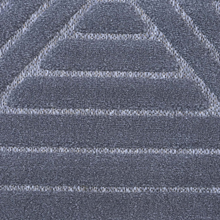Diamond Geometric Blue Turkish Rug 5X8 FT