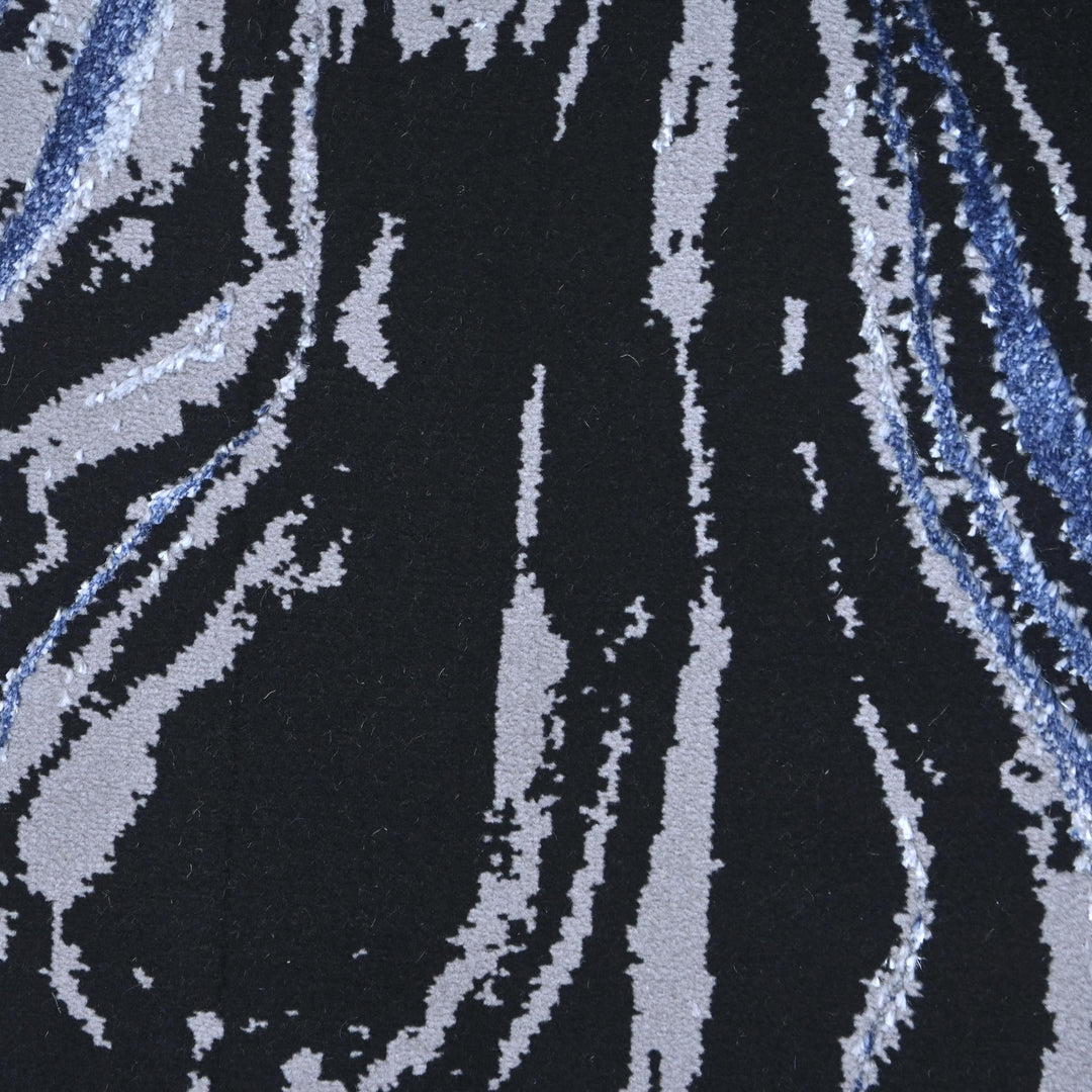 Blue & Black Turkish Rug 7x10 ft