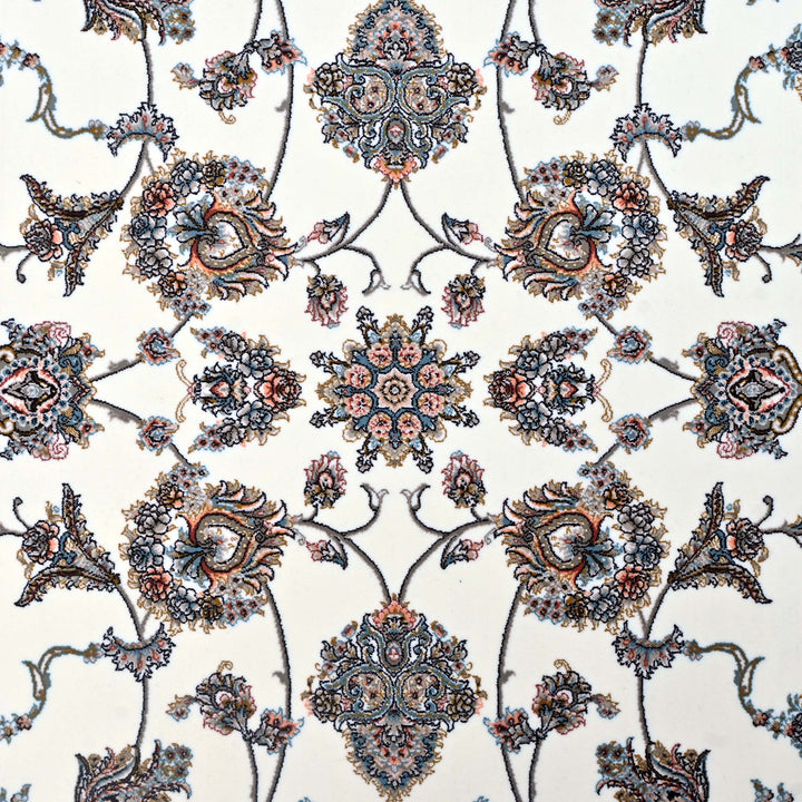 Red & Grey Arabesque Persian Khas Rug 5X8 FT