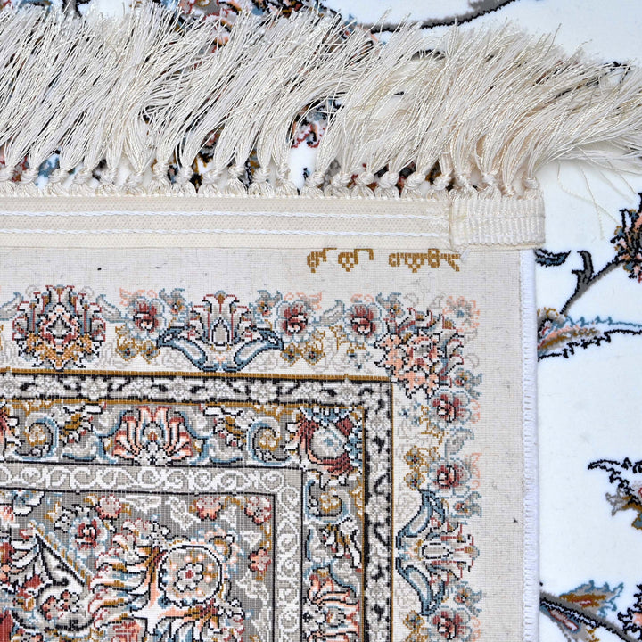 Red & Grey Arabesque Persian Khas Rug 5X8 FT