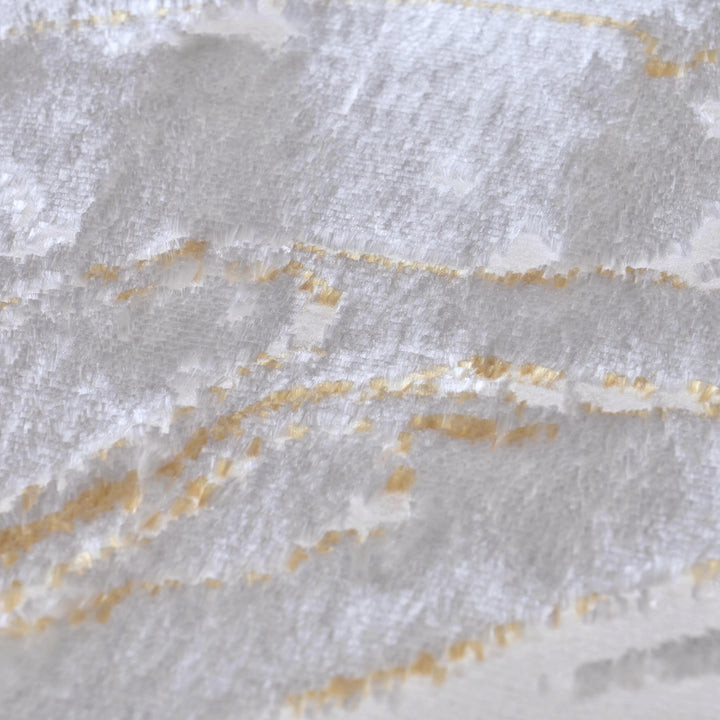 Cream Gold Abstract Turkish Rug 7x10 ft