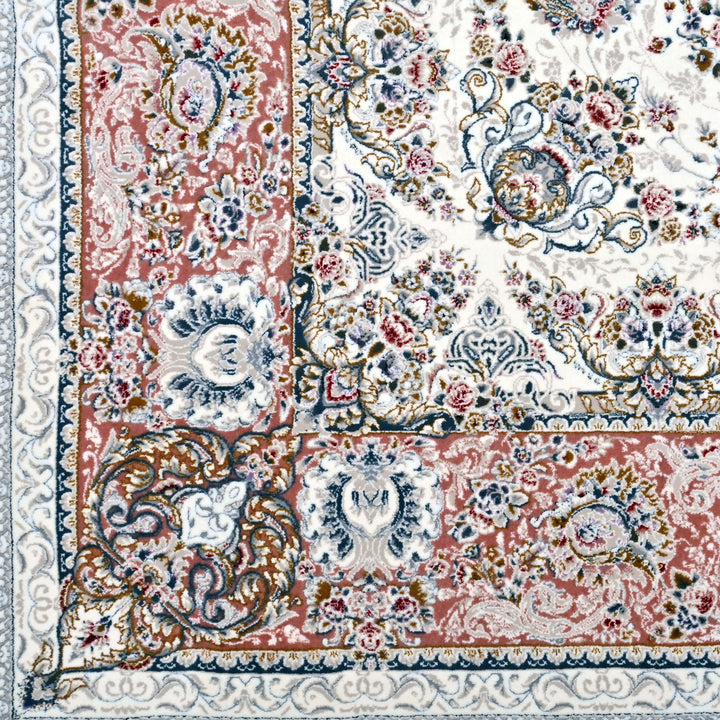 Blush Pink Persian Khas Rug 5X8 FT