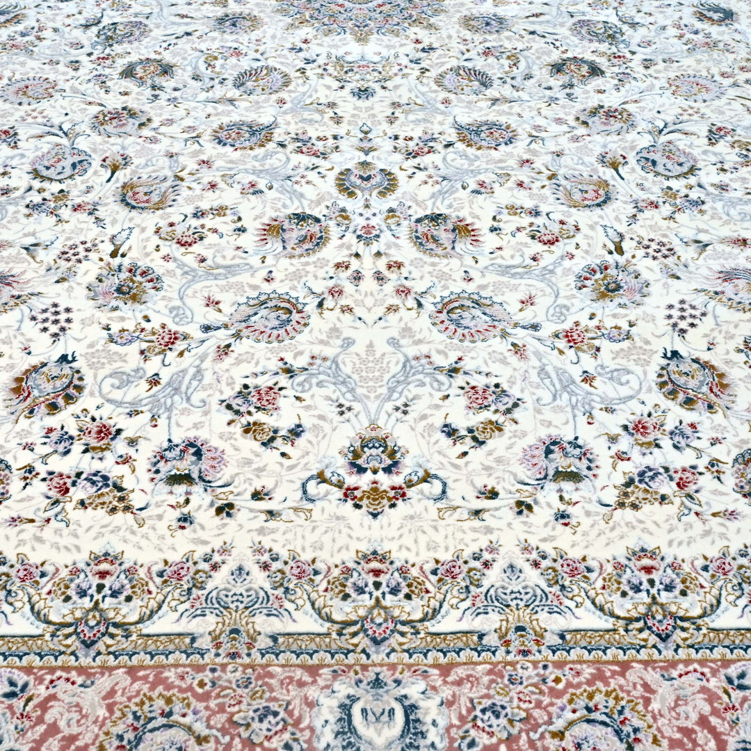 Blush Pink Persian Khas Rug 5X8 FT