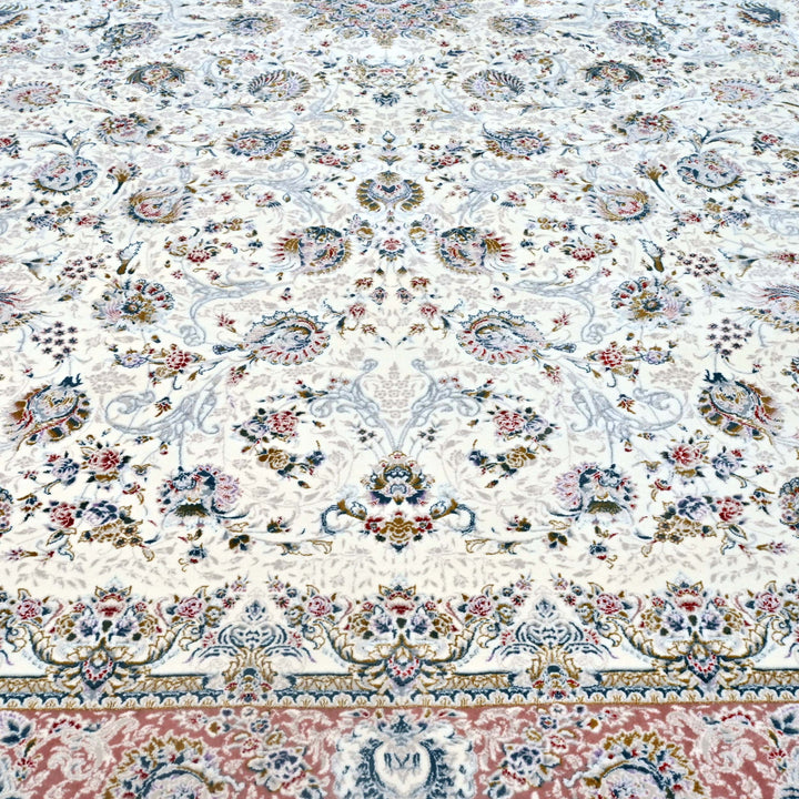 Blush Pink Persian Khas Rug 5X8 FT