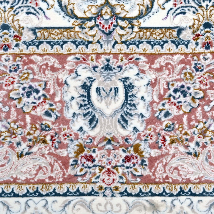Blush Pink Persian Khas Rug 5X8 FT