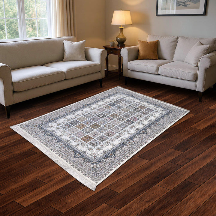 Mauve Pink Persian Khas Rug 5X8 FT