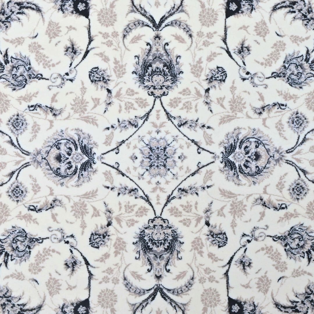 Ivory Cream Persian Khas Rug 5X8 ft