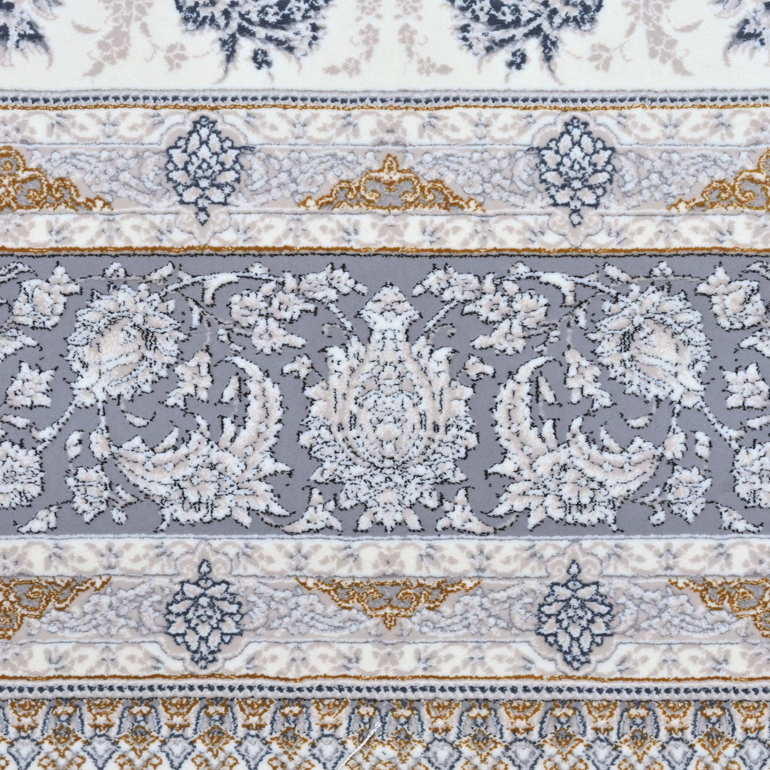 Ivory Cream Persian Khas Rug 5X8 ft