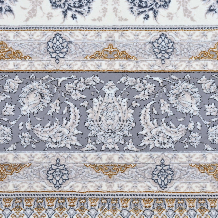 Ivory Cream Persian Khas Rug 5X8 ft