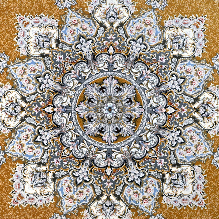 Golden Amber Persian Rug 7x10 FT
