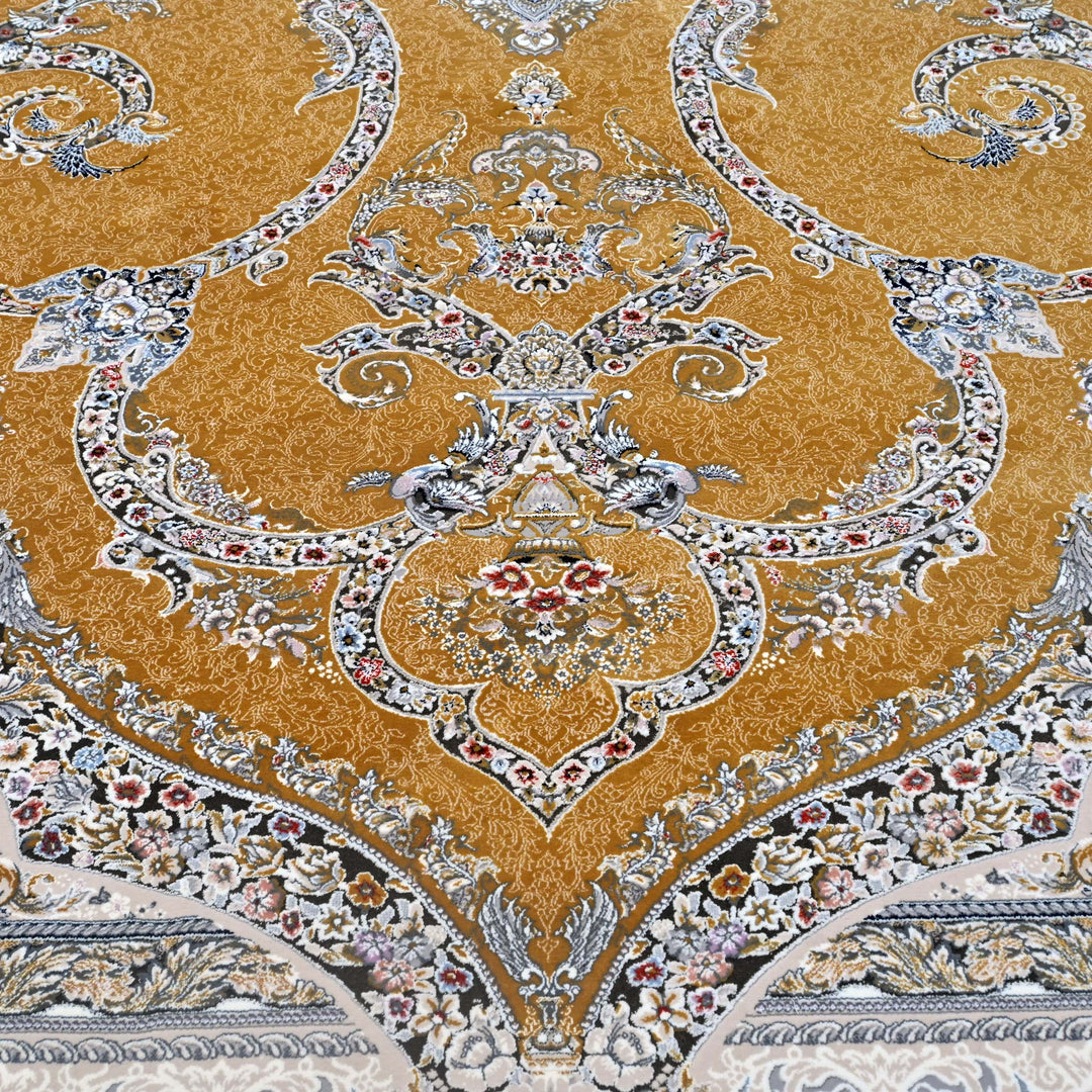 Golden Amber Persian Rug 7x10 FT
