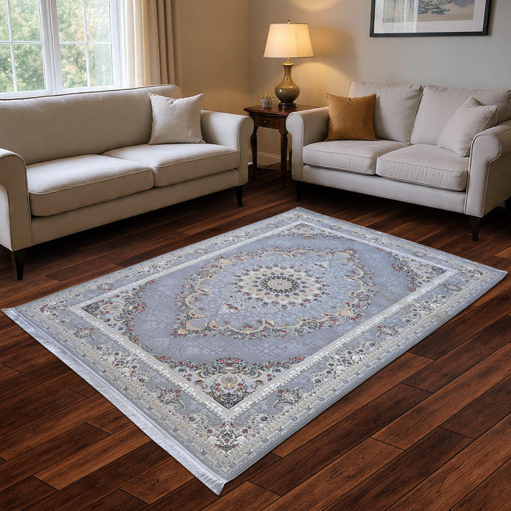 Powder Blue Persian Rug 7x10 FT