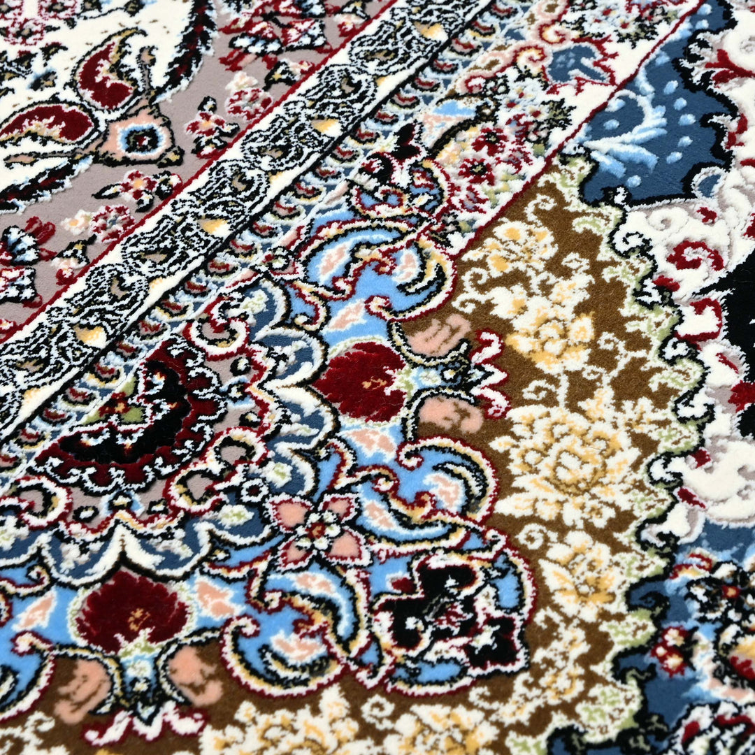 Ivory Taupe Persian Rug 7x10 FT