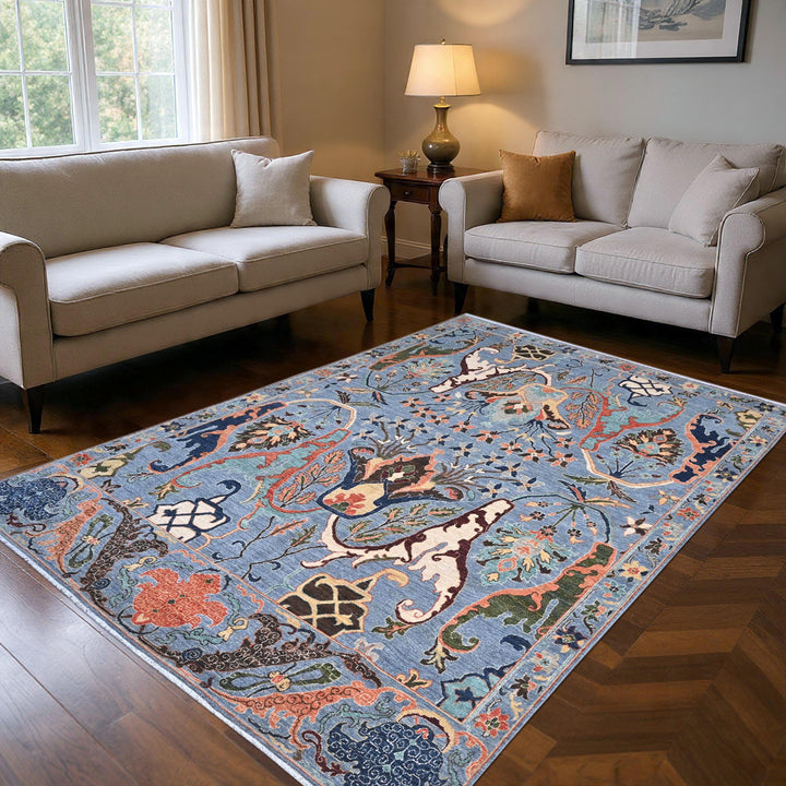 Oushak Handmade Rug 9.11X8 FT