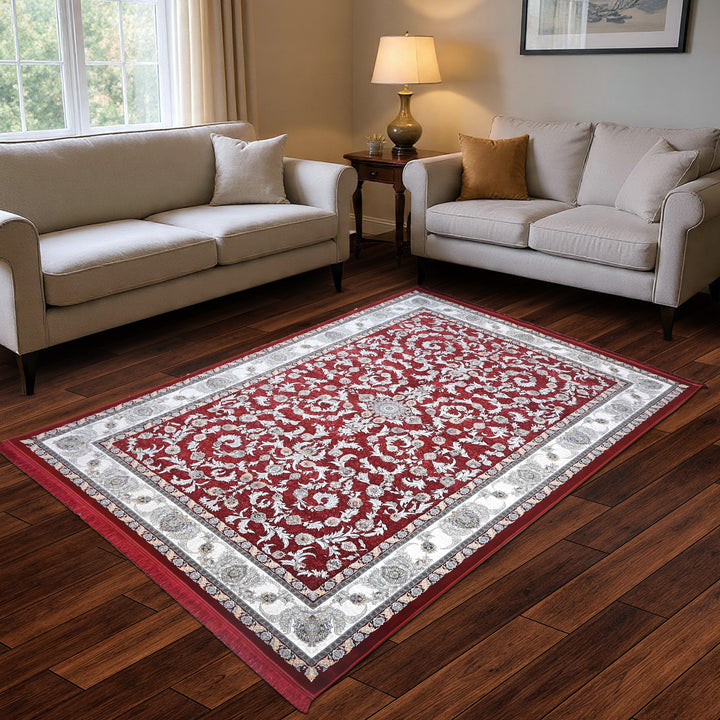 Crimson Red Persian Rug 7x10 FT