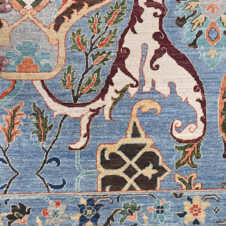 Oushak Handmade Rug 9.11X8 FT