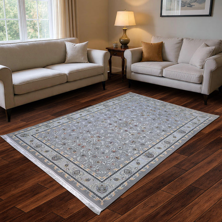 Silver Grey Persian Rug 7x10 FT