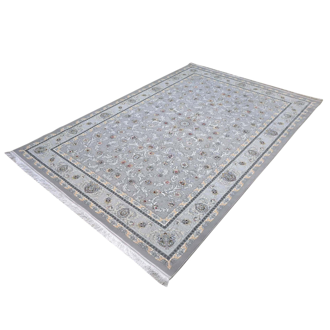 Silver Grey Persian Rug 7x10 FT