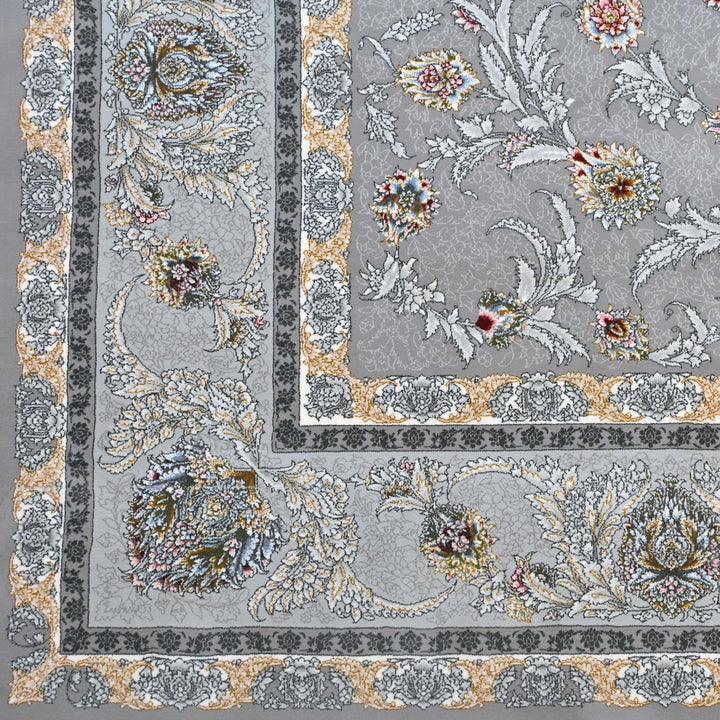 Silver Grey Persian Rug 7x10 FT