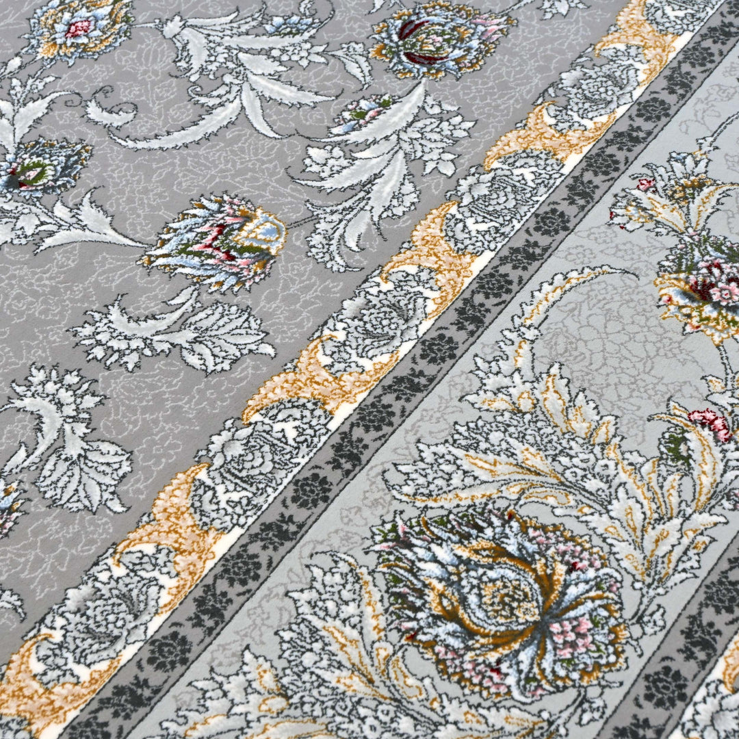 Silver Grey Persian Rug 7x10 FT