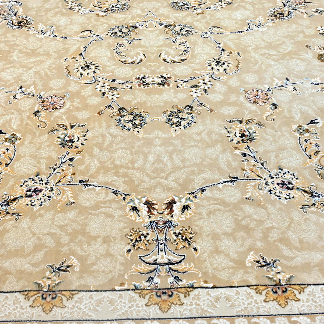 Ivory Cream Persian Rug 7x10 FT